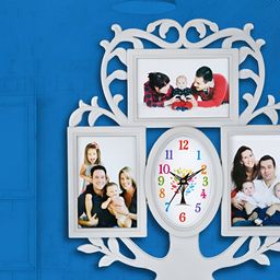 Attractionz White Oval Analogue Wall Clock-picture-9