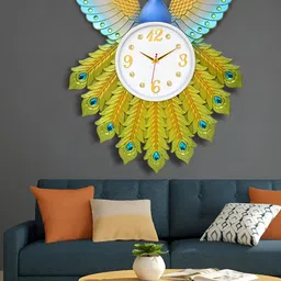 Attractionz Yellow Round Contemporary Wall Clock-picture-20