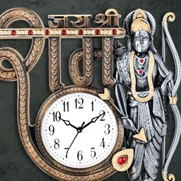 Attractionz Black Round Contemporary Wall Clock-picture-16