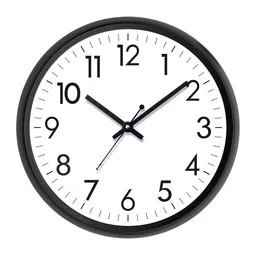 RANDOM Cool Black & White Printed Contemporary Wall Clock image 2