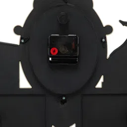 Attractionz White Green Textured Oval Analog Wall Clock image 4