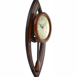 Attractionz Brown Textured Wall Clock image 2