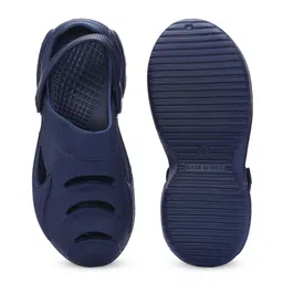 HRX by Hrithik Roshan Men Navy Blue Self Design Croslite Clogs image 5