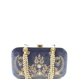 FRINGES Embroidered Box Clutch-picture-37