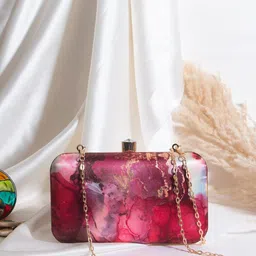 Swisni Women Printed Box Clutch-image-30