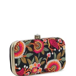FRINGES Embroidered Box Clutch image 2