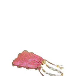 FRINGES Embroidered Potli Clutch image 2