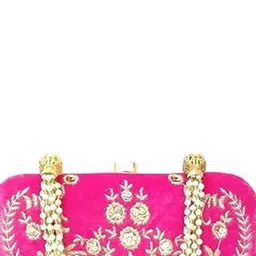 FRINGES Embroidered Box Clutch image 2