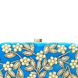 FRINGES Embroidered Box Clutch image 2