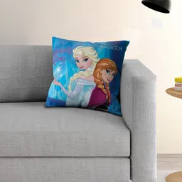 Disney Frozen Multicoloured Single Cartoon Character Printed 40x40 cm Square Cushion Cover-image-79