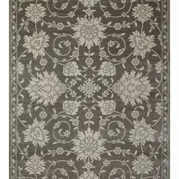 DDecor Off White Abstract Printed Anti-Skid Carpet image 2