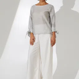 indy Raaga Striped Round Neck Top & Palazzos-picture-31