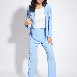 luyk Girls Sleeveless Crop Top With Shrug & Trousers-picture-47