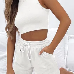 LULU & SKY Round Neck Top With Shorts-picture-41