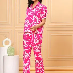 UNBIND Pure Cotton Shirt Collar Top With Trousers Co-Ords image 3