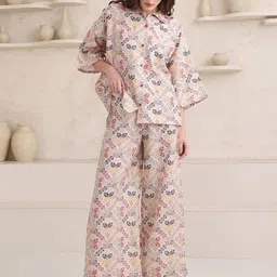 OBSHIVKA Printed Shirt With Trouser Co-Ords image 2