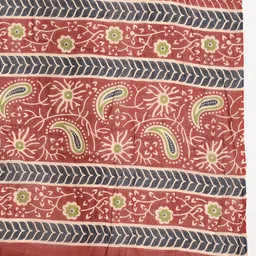 Roly Poly Women Red Floral Printed Sequinned Pure Cotton Kurta with Trousers & With Dupatta image 4