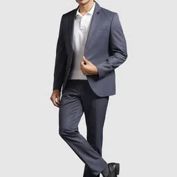 Blackberrys Slim-Fit Single-Breasted Blazer & Trouser Two-Piece Formal Suit image 4