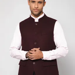 Cantabil Men Mandarin Collar Nehru Jacket-image-78