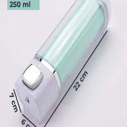 Kuber Industries Green 2 Pieces Manual Shampoo & Soap Dispenser Bathroom Accessories 250ml image 4