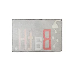 FABINALIV Multi-Color Geometric Cotton Blend Bath Mat (60 x 40 cm) image 4