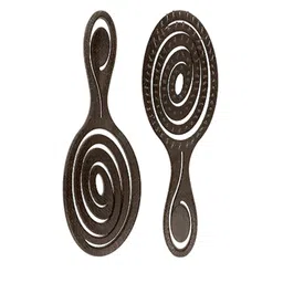 FEELHIGH Professional Foldable Hair Brush To Reduce Hair Breakage - Black-image-7