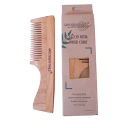 OROSSENTIALS Kacchi Neem Wooden Comb - Beige image 2
