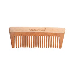 OROSSENTIALS Set Of 2 Brown Kaachi Neem Wooden Hair Combs image 5