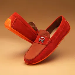 Ruosh Men Suede Comfort Insole Horsebit Driving Shoes-image-10