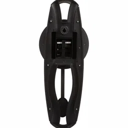 Attractionz Gold-Toned & White Round Textured Pendulum Analogue Contemporary Wall Clock image 4