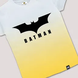 YK X Minute Mirth Boys Ombre Effect Batman Printed Pure Cotton T-shirt image 3