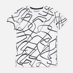 Pepe Jeans Boys Geometric Printed Pure Cotton T-shirt-picture-11