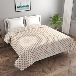 MORADO Off White & Pink Printed Single Duvet Cover-picture-33