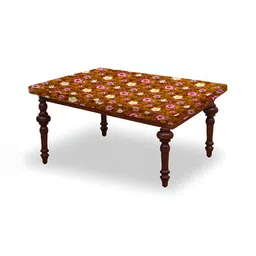 Stylista Orange & Yellow Floral Printed Waterproof 4-Seater Table Cover-picture-23