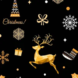 Cortina Black & White Printed 2-Seater Sofa Cover image 2