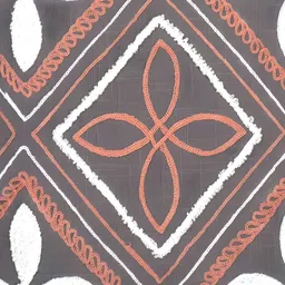 Ode & Cleo Grey & White 3 Pieces Geometric Cotton Square Cushion Covers image 4