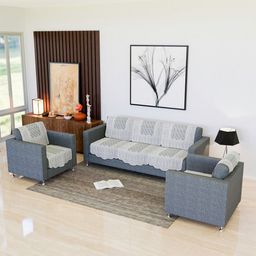 Kuber Industries White 10 Pieces Printed Cotton Sofa Cover-picture-32