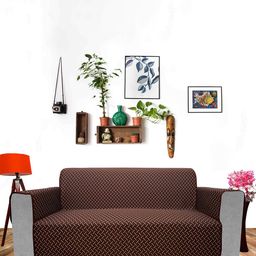 DREAM CARE Printed 3 Layers Waterproof Pearl Reversible 3-Seater Sofa Cover with Pockets-picture-18