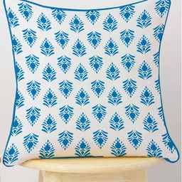 STITCHNEST Set of 5 Cotton Floral Square Cushion Covers image 5