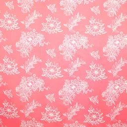 RD TREND Peach Floral 210 TC Cotton King Bedsheet with 2 Pillow Covers image 3