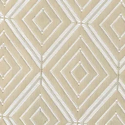 MONKDECOR Cream Floral 6 Seater Cotton Rectangle Table Cover image 3