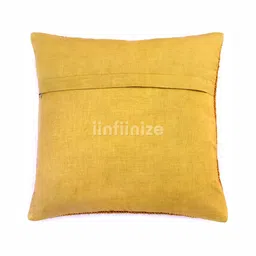 iinfinize Red and Peach Kilim Cushion Cover image 3