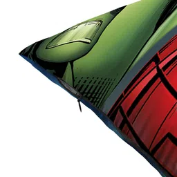 Marvel Green & Red Avengers Printed Square Cushion Cover image 2