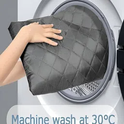 HOUSE OF QUIRK Pink Solid 2 Seater Couch Covers With Arms Reversible Sofa Slipcovers image 4