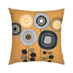 HOMADORN Blue & White 5 Pieces Printed Square Cushion Covers image 4