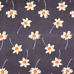 Aura Purple Floral 180 TC Single Bedsheet with 1 Pillow Covers image 4