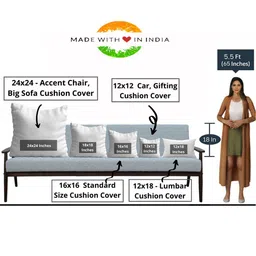 STITCHNEST Pack Of 2 Brown Printed Rectangle Cushion Covers image 4