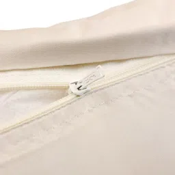 ZEBA Off White & Red Striped Square Cushion Cover image 3