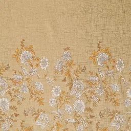 SWAYAM Yellow & White Floral Cotton Fitted 160 TC King Bedsheet With 2 Pillow Covers image 4