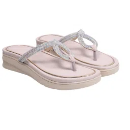 Shoetopia Women Pink Wedge Sandals-image-44